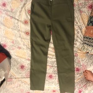 LOFT Forrest Green Cigarette Pants